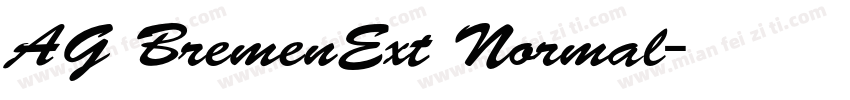 AG BremenExt Normal字体转换